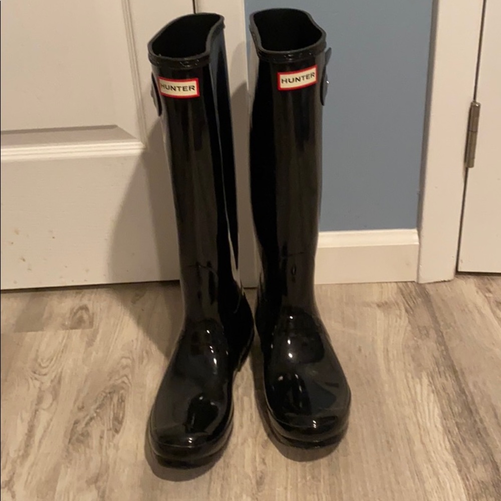 Black Hunter Boots size 10